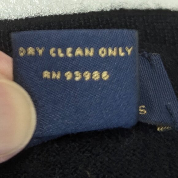 *FLAW Brooks Brothers 346 Argyle Sweater Black/Gray/Cream *M XS 100% Merino Wool - Picture 6 of 11